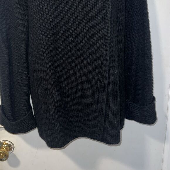 ATHLETA Black Azalea Wrap Sweater-L - Picture 4 of 10